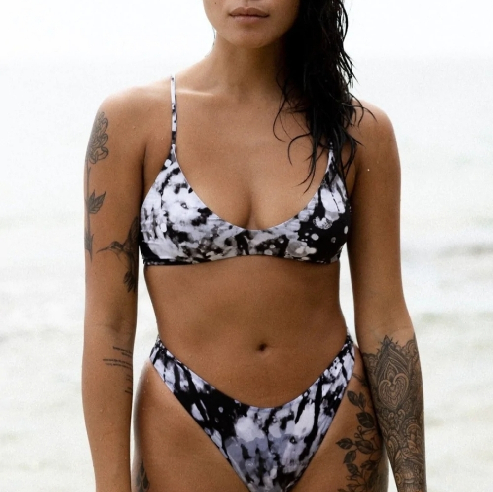 BNWT Mai Underwear Everyday Bottom XS Onyx Tie Dye